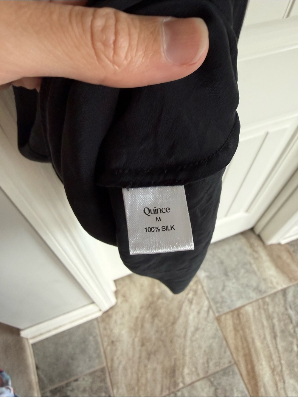Quince Black Washable Silk Midi Slip Dress - Picture 6 of 12